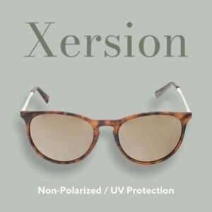 XERSION Metal & Plastic Keyhole Round Sunglasses